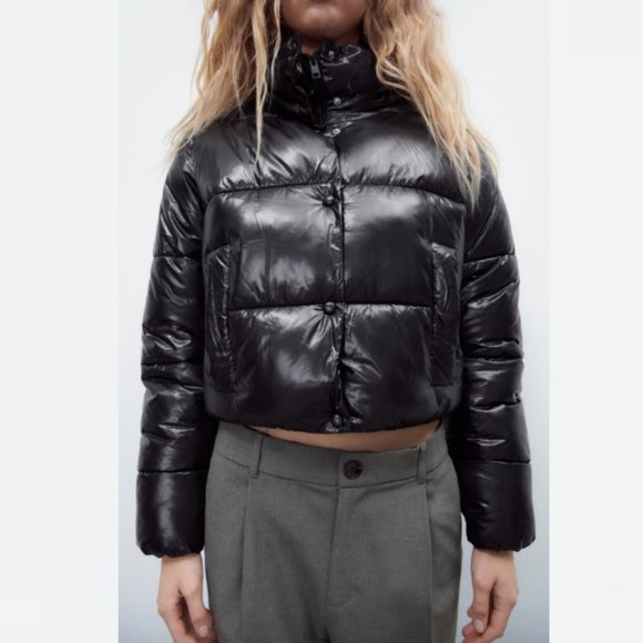 Zara Black Water Repellent Puffer Jacket Sz S, M NWT - Picture 8 of 10